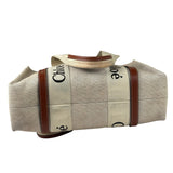 Chloé Canvas Beige/Brown Medium Woody Tote