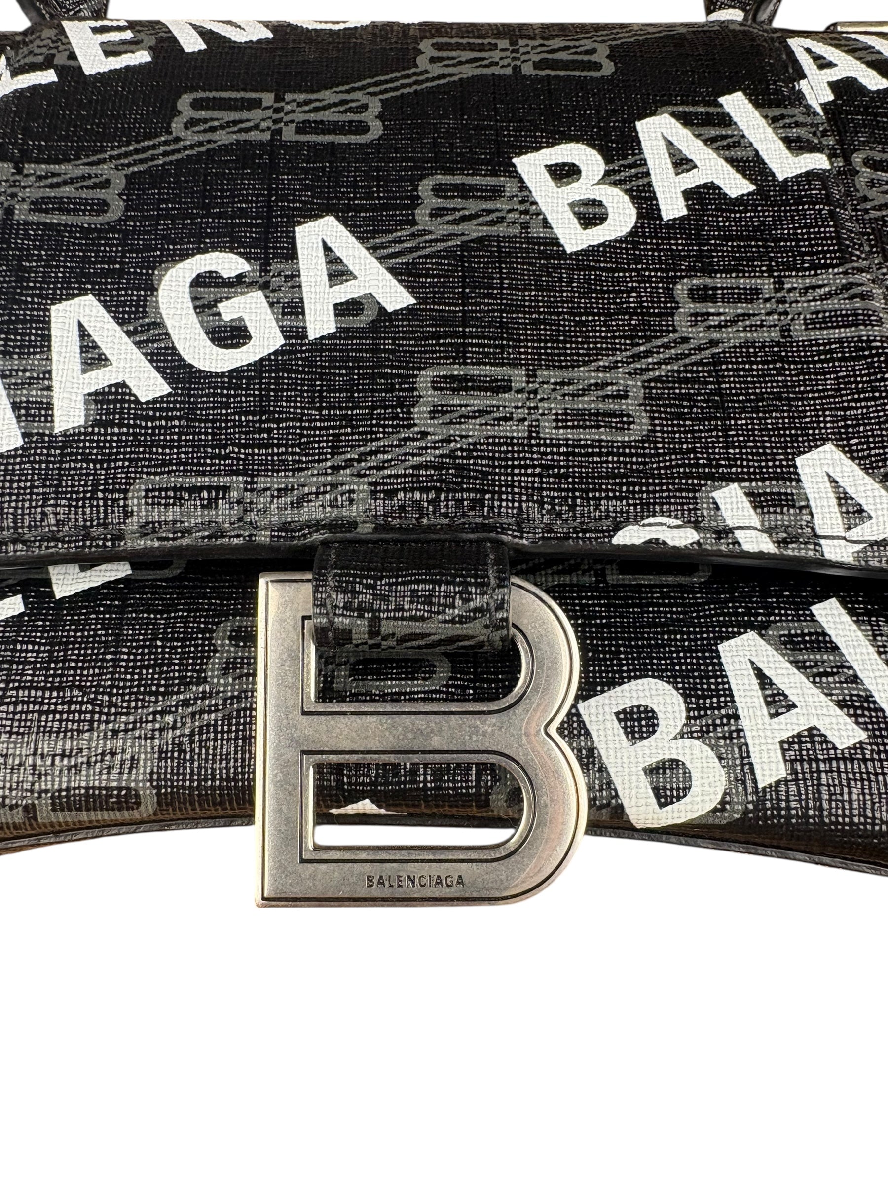 Balenciaga Multi Logo Hourglass 2Way Bag