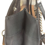 Balenciaga Black Leather Trim Mesh Duty Free Tote Bag