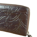 Vivienne Westwood Brown Leather Logo Zippy Wallet