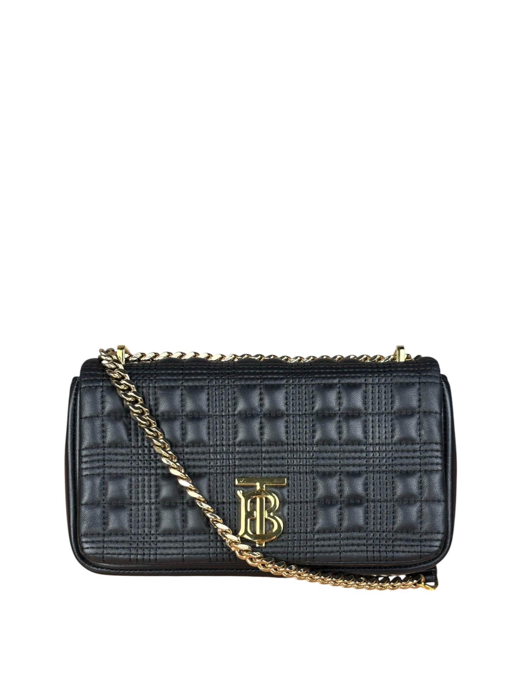 Burberry Black Quilted Leather Lola Shoulder Bag