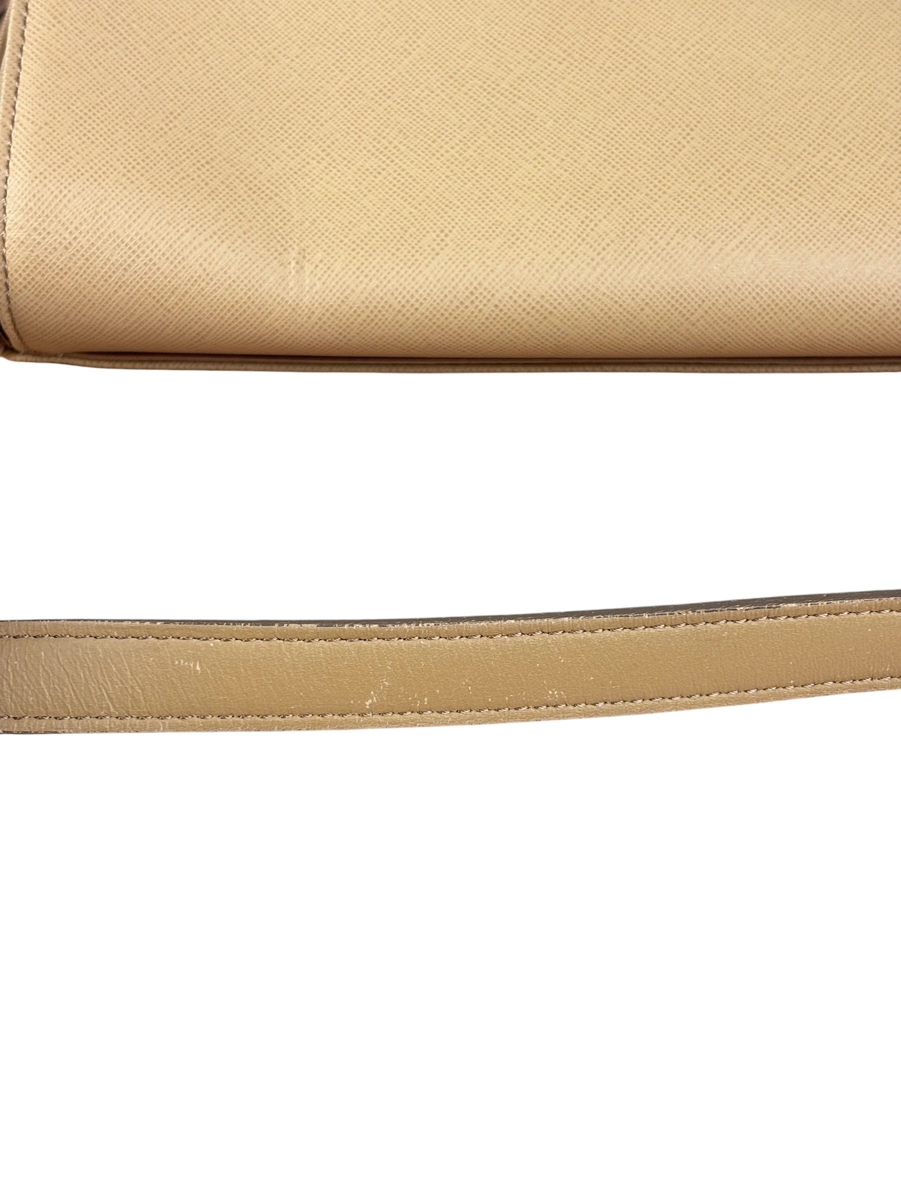Burberry Vintage Saffiano Leather Flap Shoulder Bag
