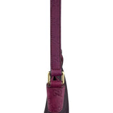 Gucci Vintage Purple Canvas Shoulder/Hobo Bag