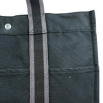 Hermes Fourre-Tout MM Canvas Black Tote