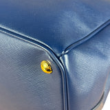 Prada Blue Galleria Saffiano Leather Tote