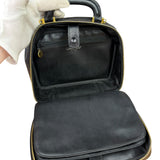 Chanel Black Caviar Leather Vanity 2Way Handbag '96-'97