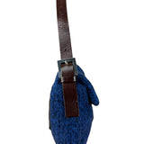 Fendi Vintage Blue Cashmere Baguette