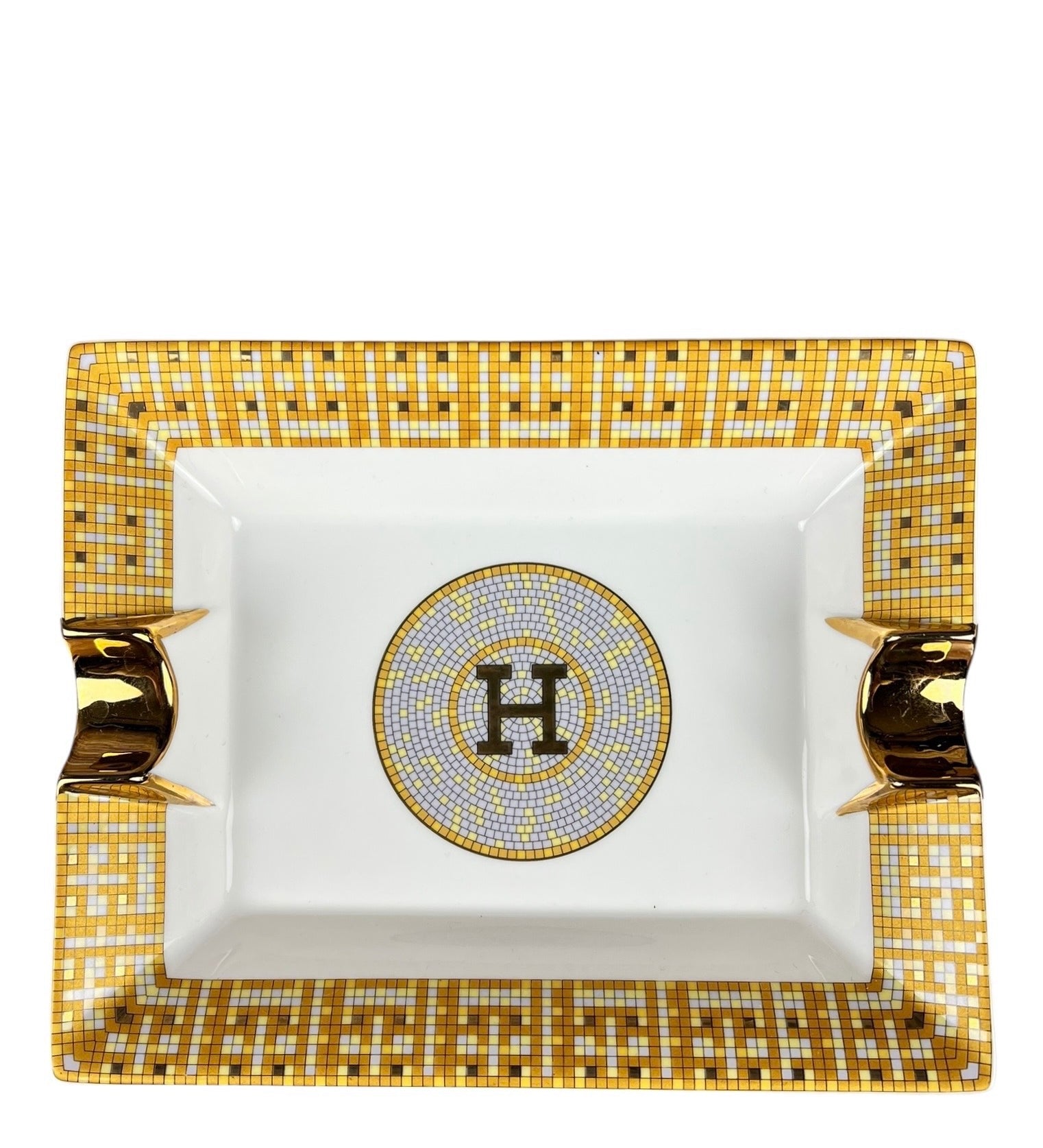 Hermes H Tiled Porcelain Ash Tray