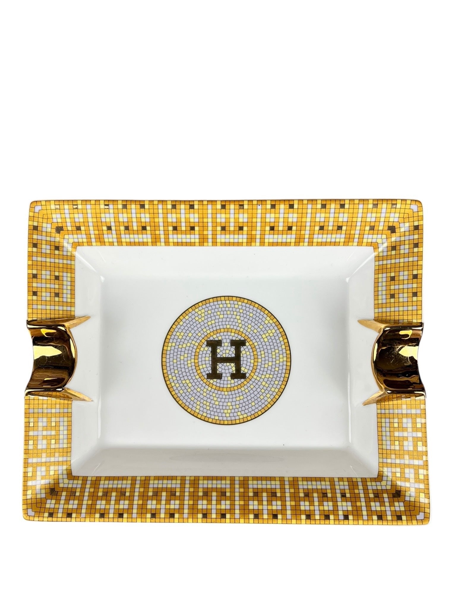 Hermes H Tiled Porcelain Ash Tray