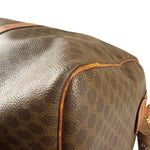 Celine Vintage Macadam Print Boston Bag
