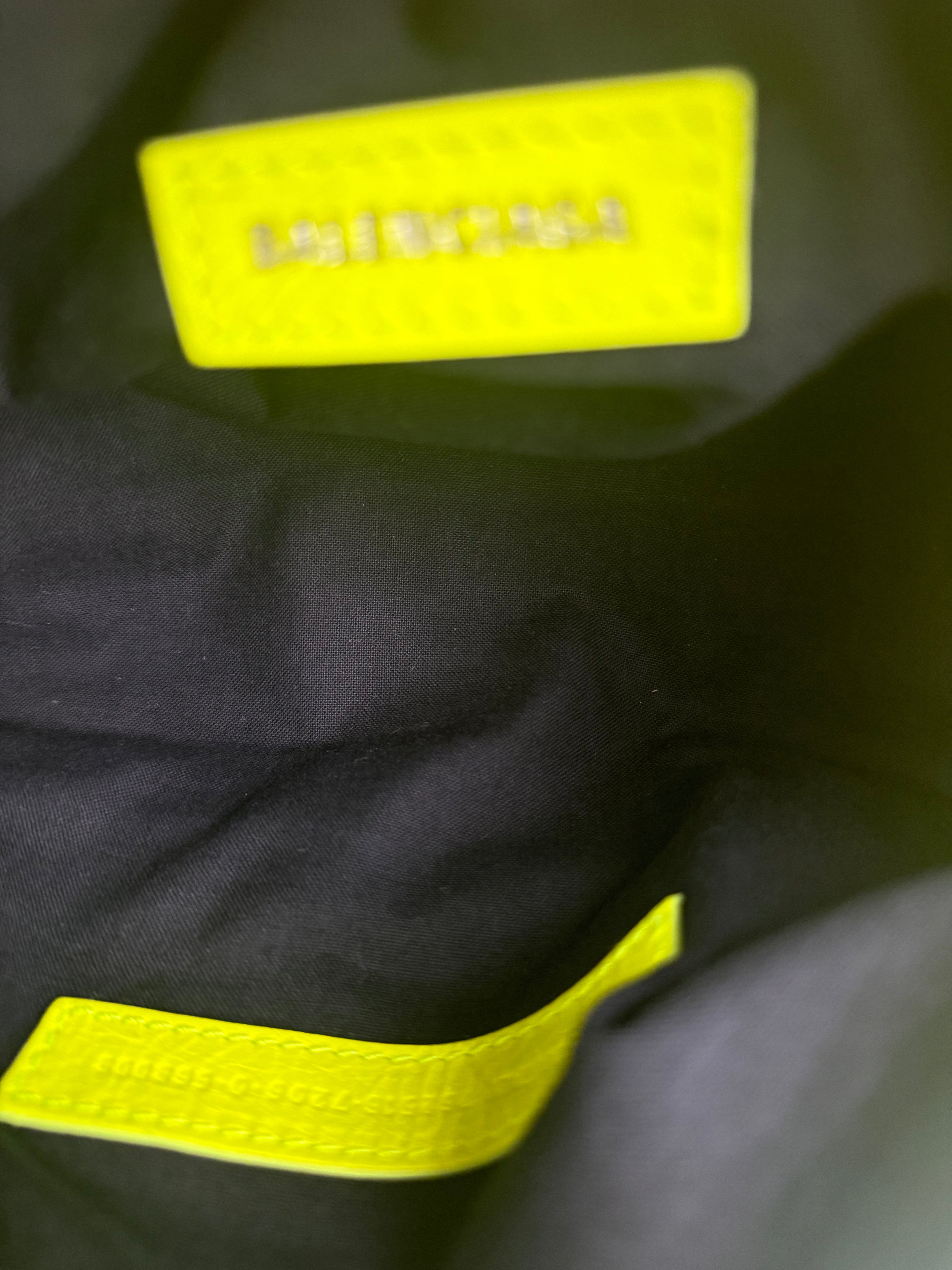 Balenciaga Fluo Yellow Leather Super Busy XS Sling Bag