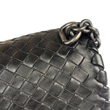 Bottega Veneta Black Intrecciato Shoulder Bag