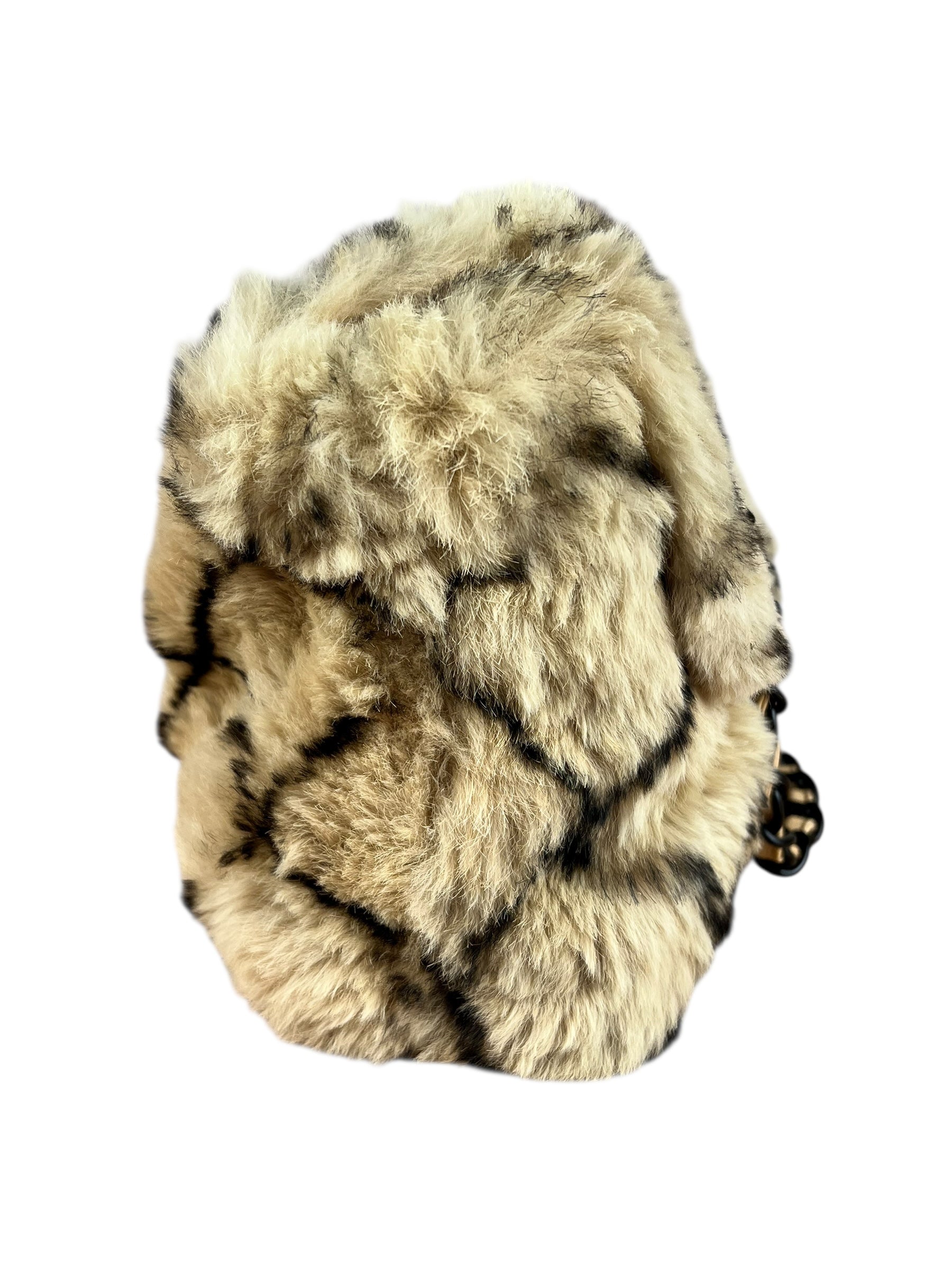 Chanel Matelasse Fur Coco Mark Chain Flap Bag '01