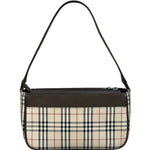 Burberry Vintage Leather Trim House Check Pochette