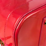 Louis Vuitton Apple Red Vernis Alma Handbag GM