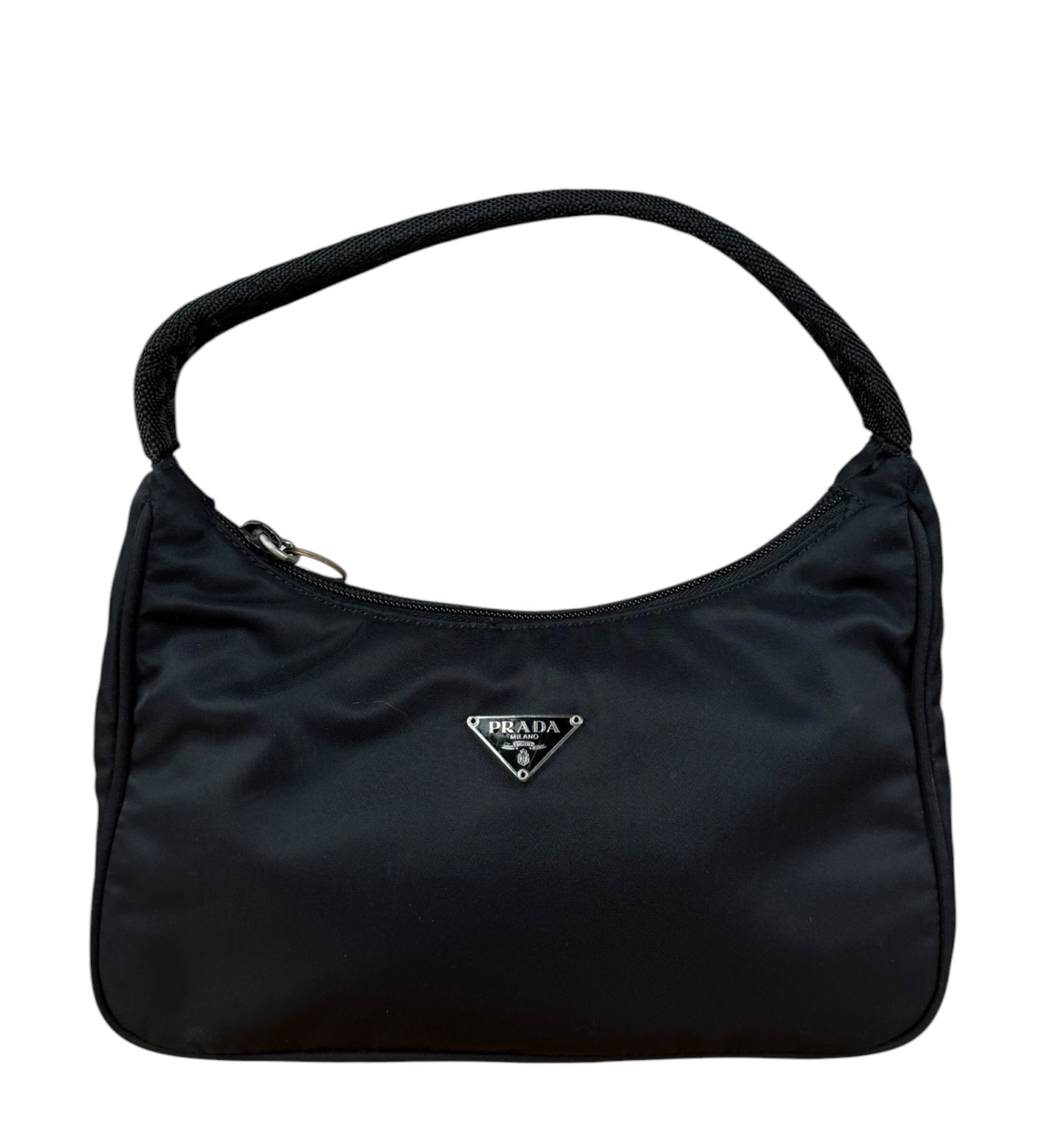 Prada Vintage Black Nylon Pochette