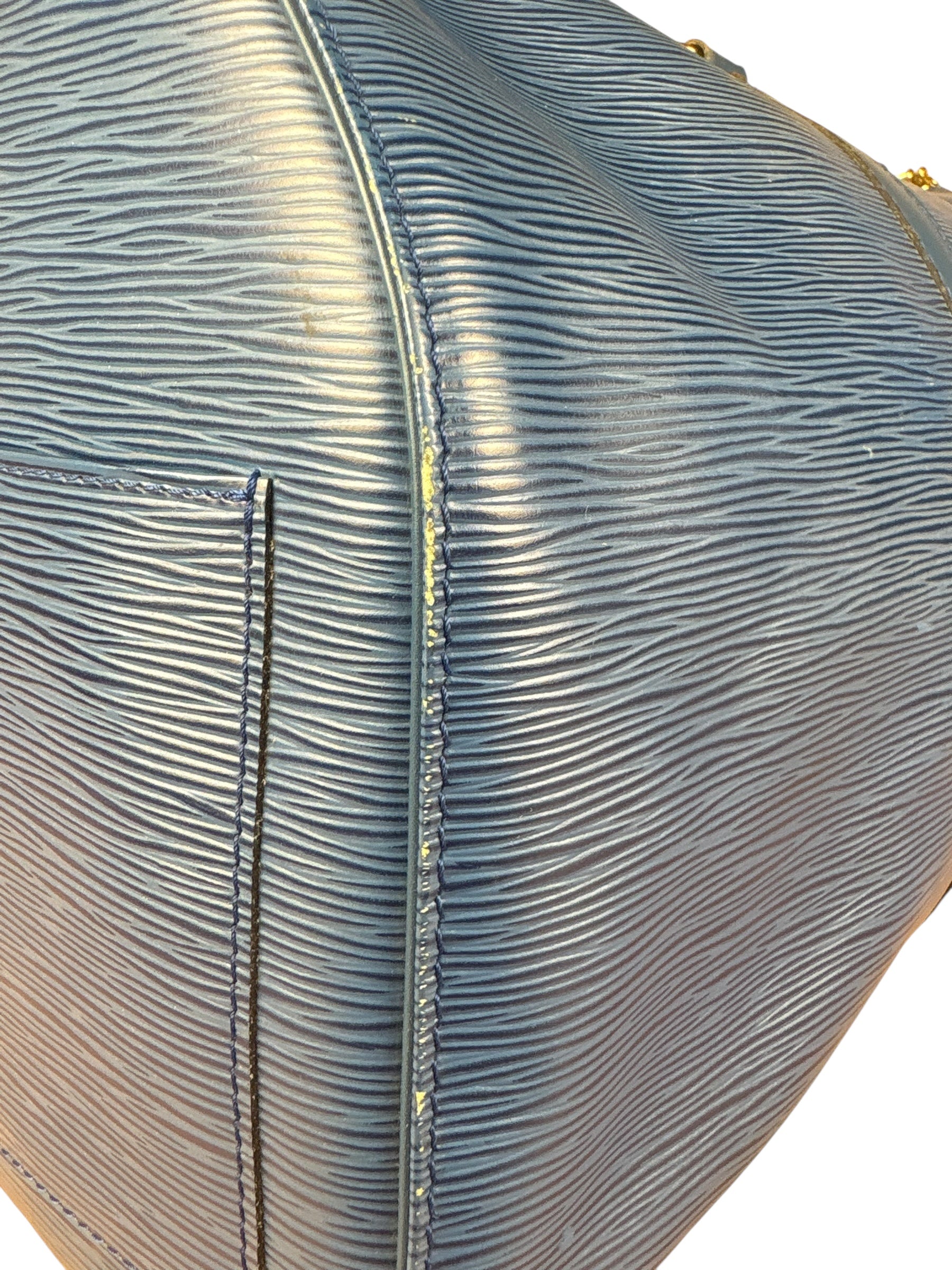 Louis Vuitton Blue Epi Keepall 50