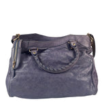 Balenciaga Purple Leather City Two-Way Bag