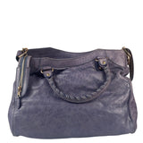 Balenciaga Purple Leather City Two-Way Bag