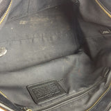 Coach Black Leather City Zip Tote Bag