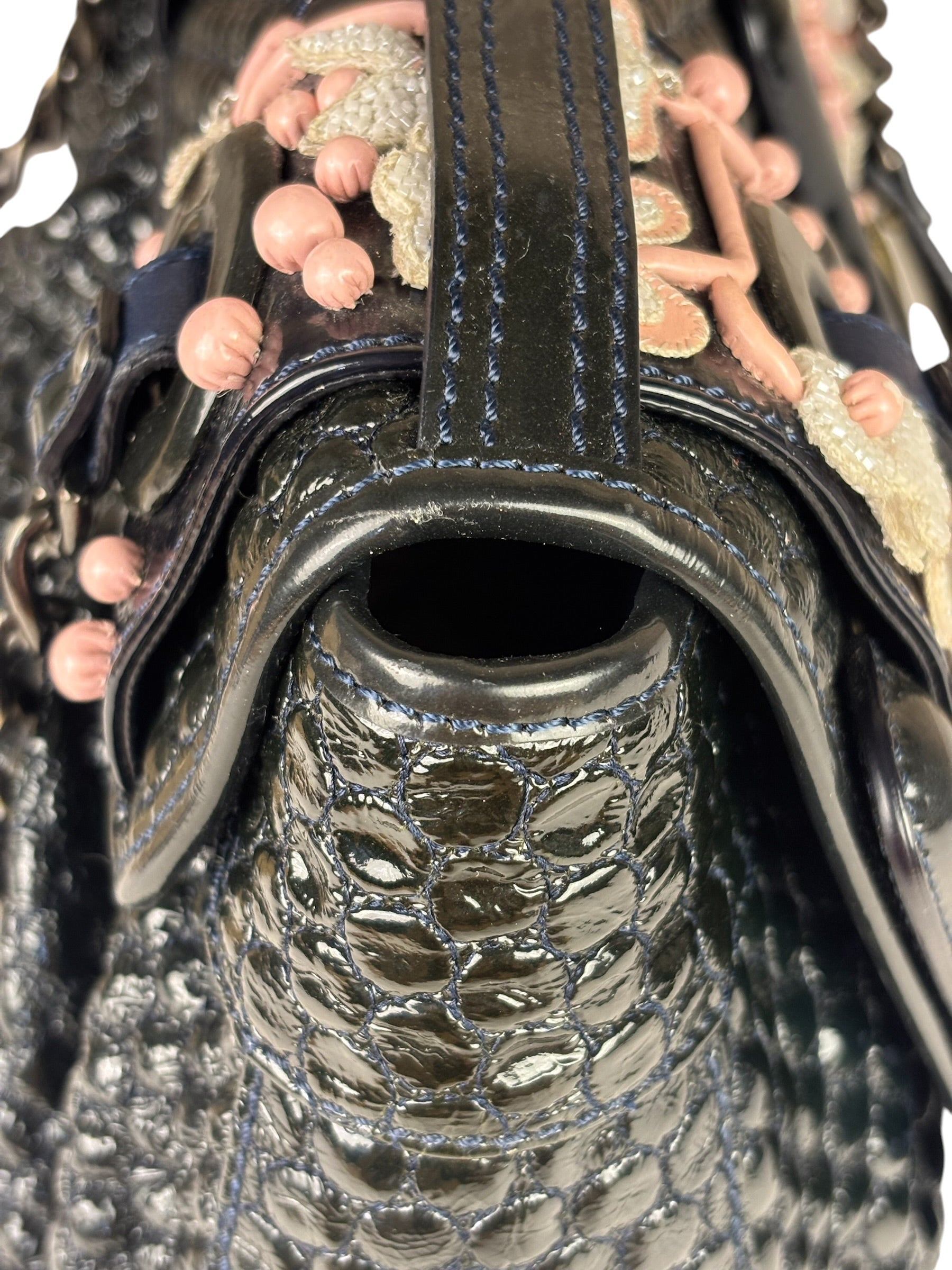 Fendi Patent Leather Romanesque B Buckle Bag