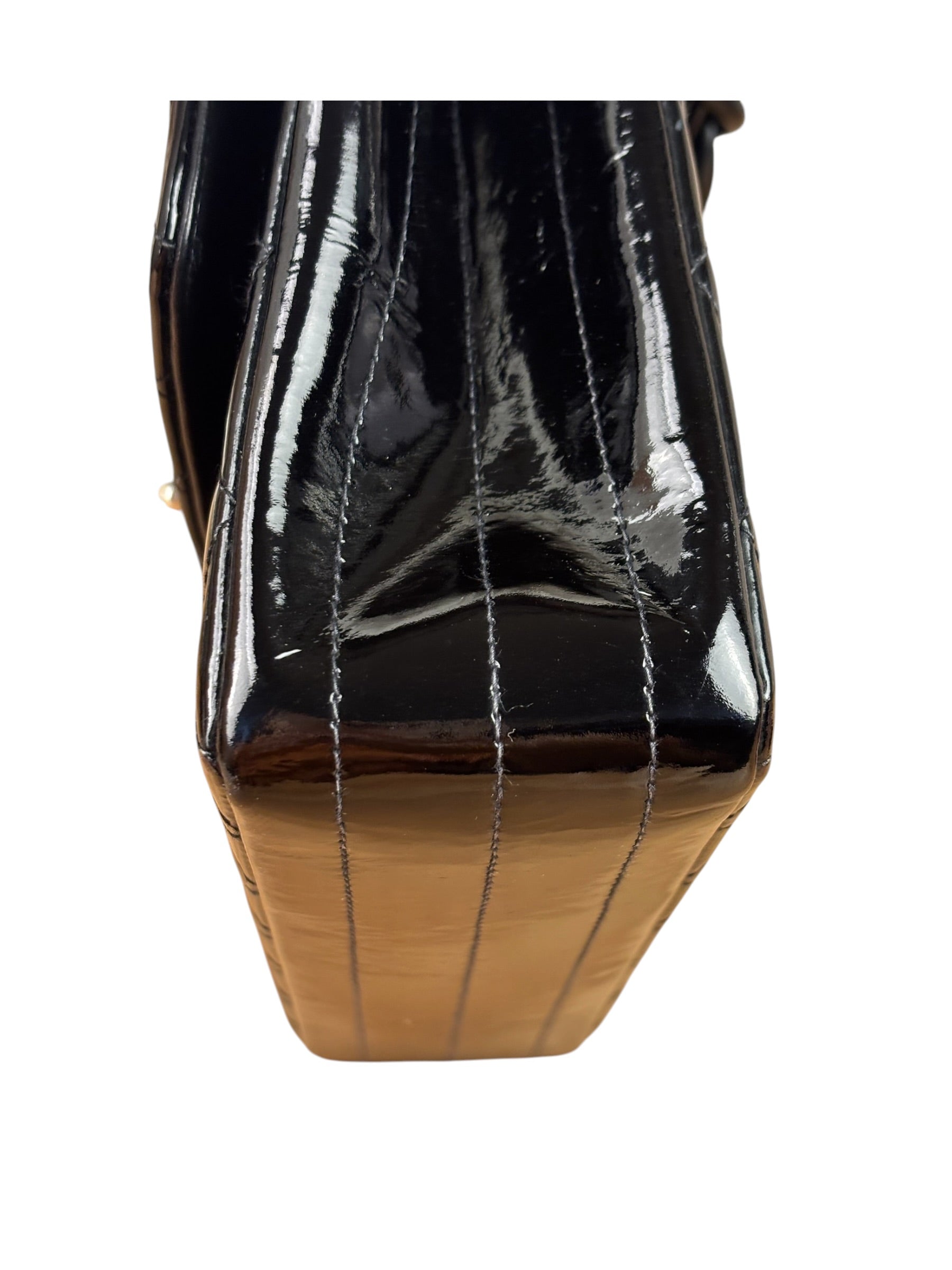 Chanel Vintage Black Quilted Leather Flap Bag 1996