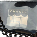 Chanel Black PVC Vinyl Coco Windows Pochette 2003