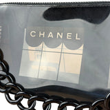 Chanel Black PVC Vinyl Coco Windows Pochette 2003