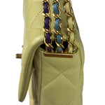 Chanel Yellow Caviar Leather Mini Flap Bag