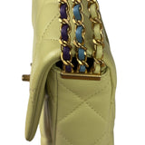 Chanel Yellow Caviar Leather Mini Flap Bag