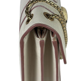Bvlgari White/Pink Leather Serpenti Forever Shoulder Bag
