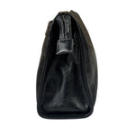 Gucci Black Leather Zip Clutch