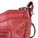 Balenciaga Fuchsia Leather Le City Crossbody