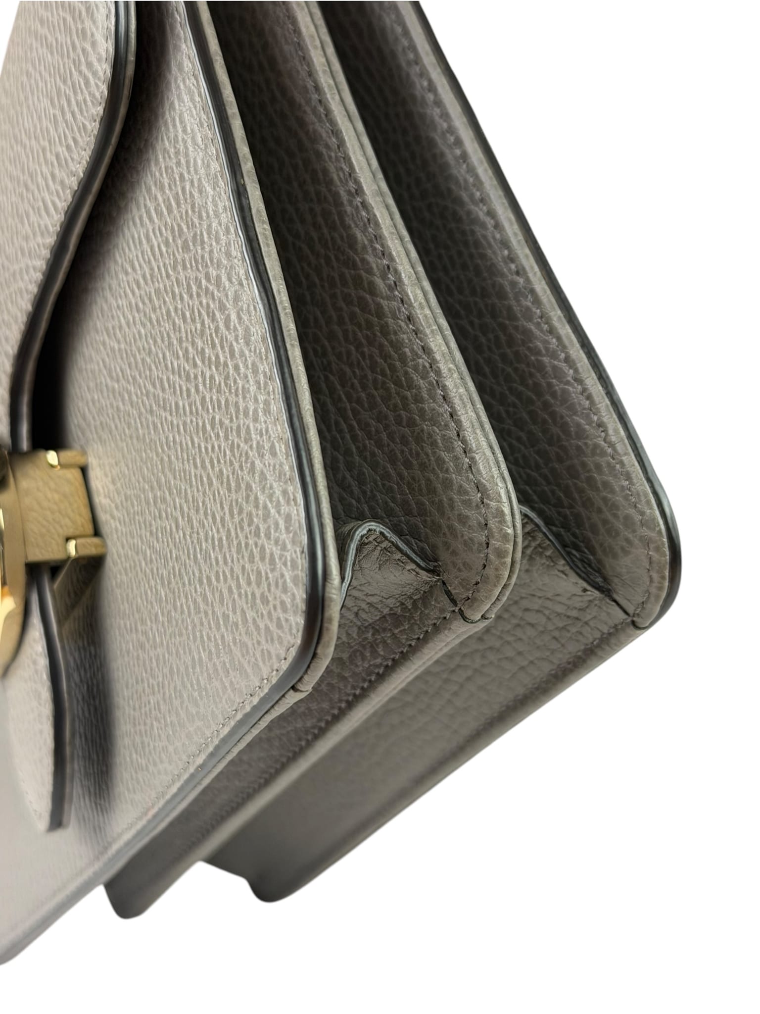 Gucci Grey Calfskin Interlocking Small G Shoulder Bag
