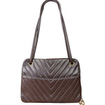 Chanel Burgundy Leather V Stitch Shoulder Bag 1990's