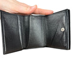 Balenciaga Black Neon Logo Compact Wallet