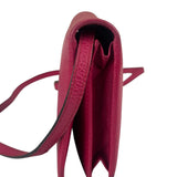 Gucci Pink Leather Swing Wallet/Pochette