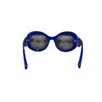 Chanel Vintage Blue Round Frame Sunglasses