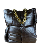 Bottega Veneta The Chain Puffy Tote Bag Brown