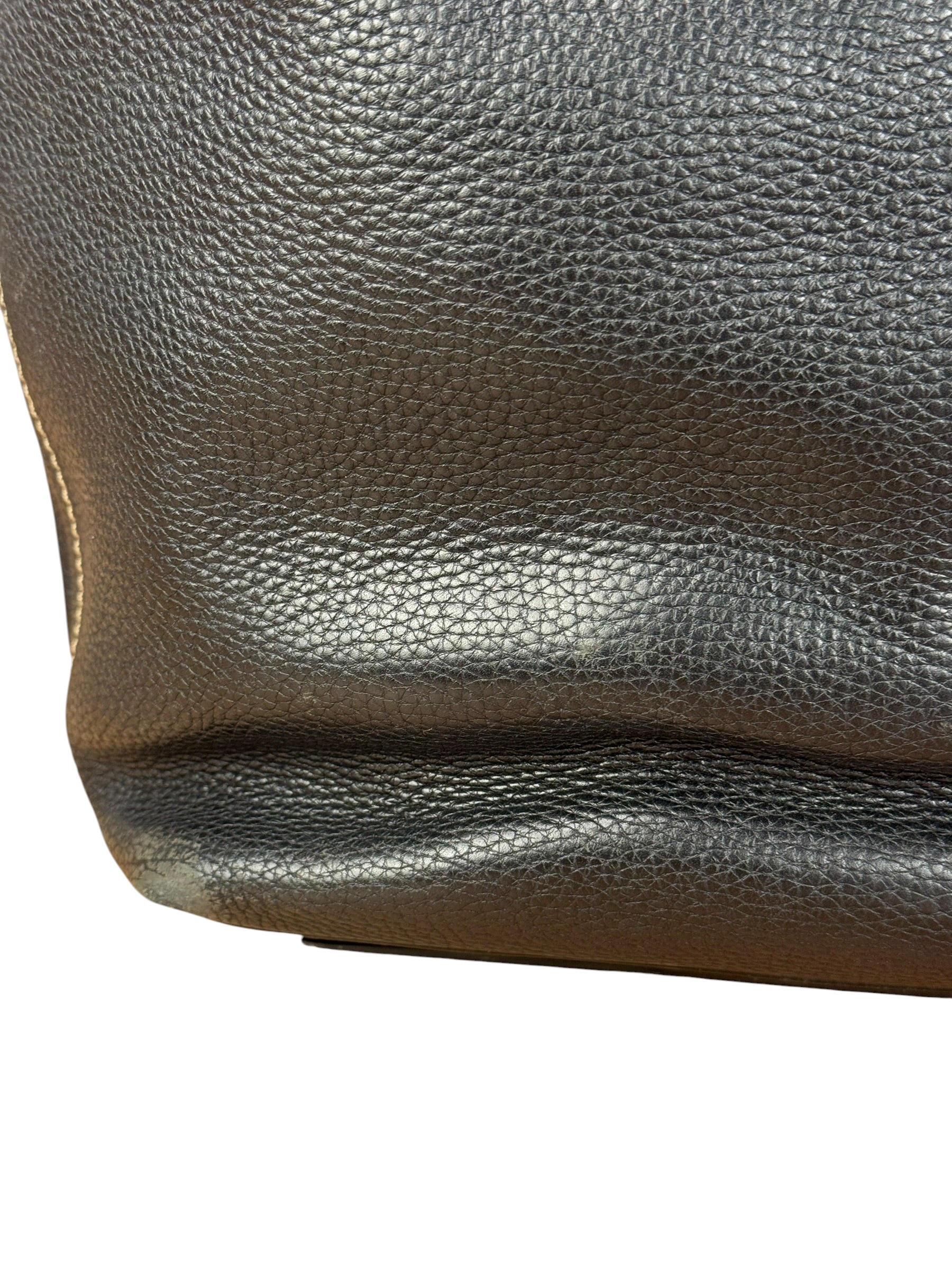 Prada Vintage Black Pebbled Leather Hobo Bag