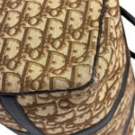 Christian Dior Brown Leather Trotter Boston Handbag