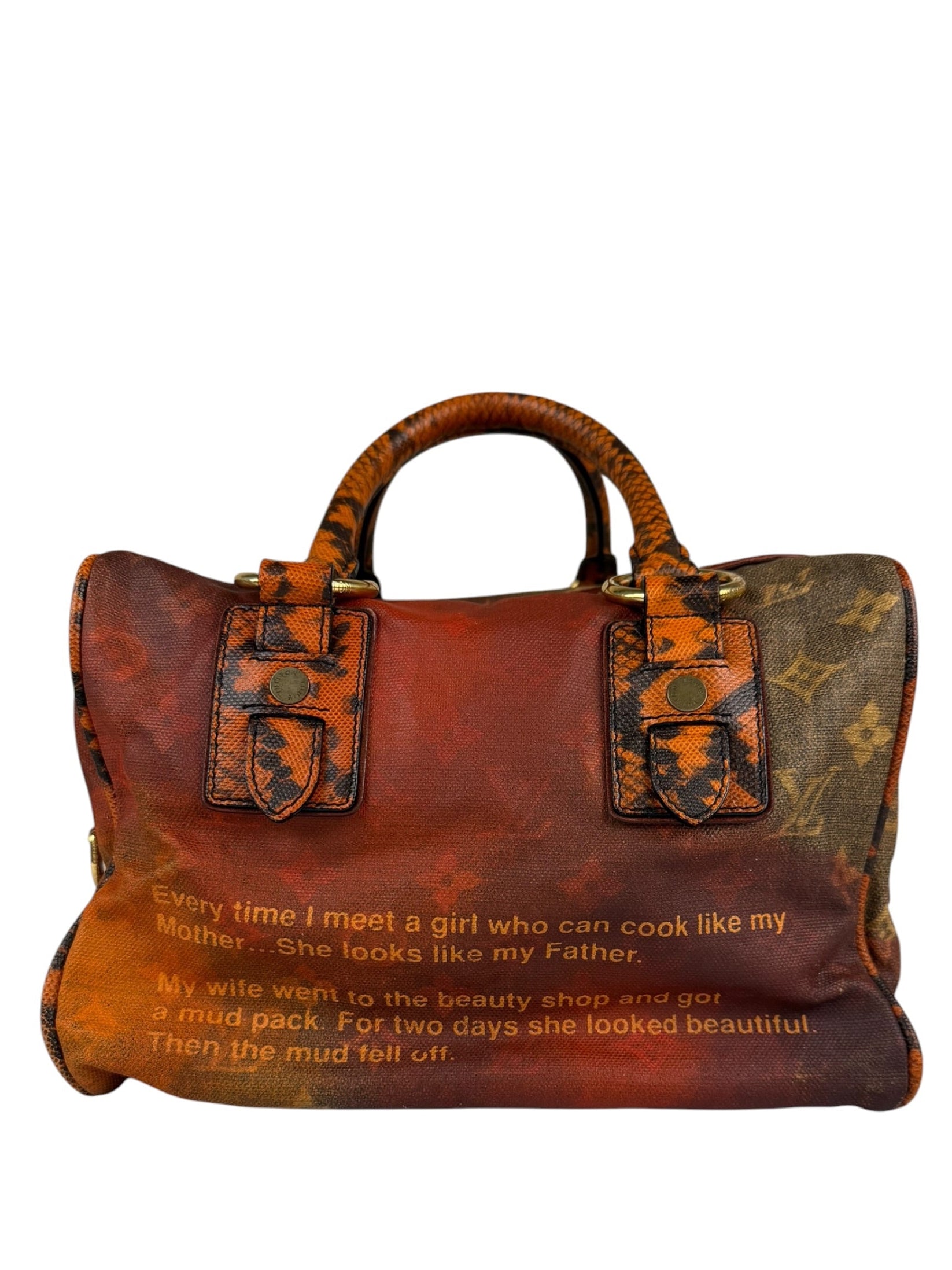 Louis Vuitton Multicolor Leather Mancrazy Jokes Handbag