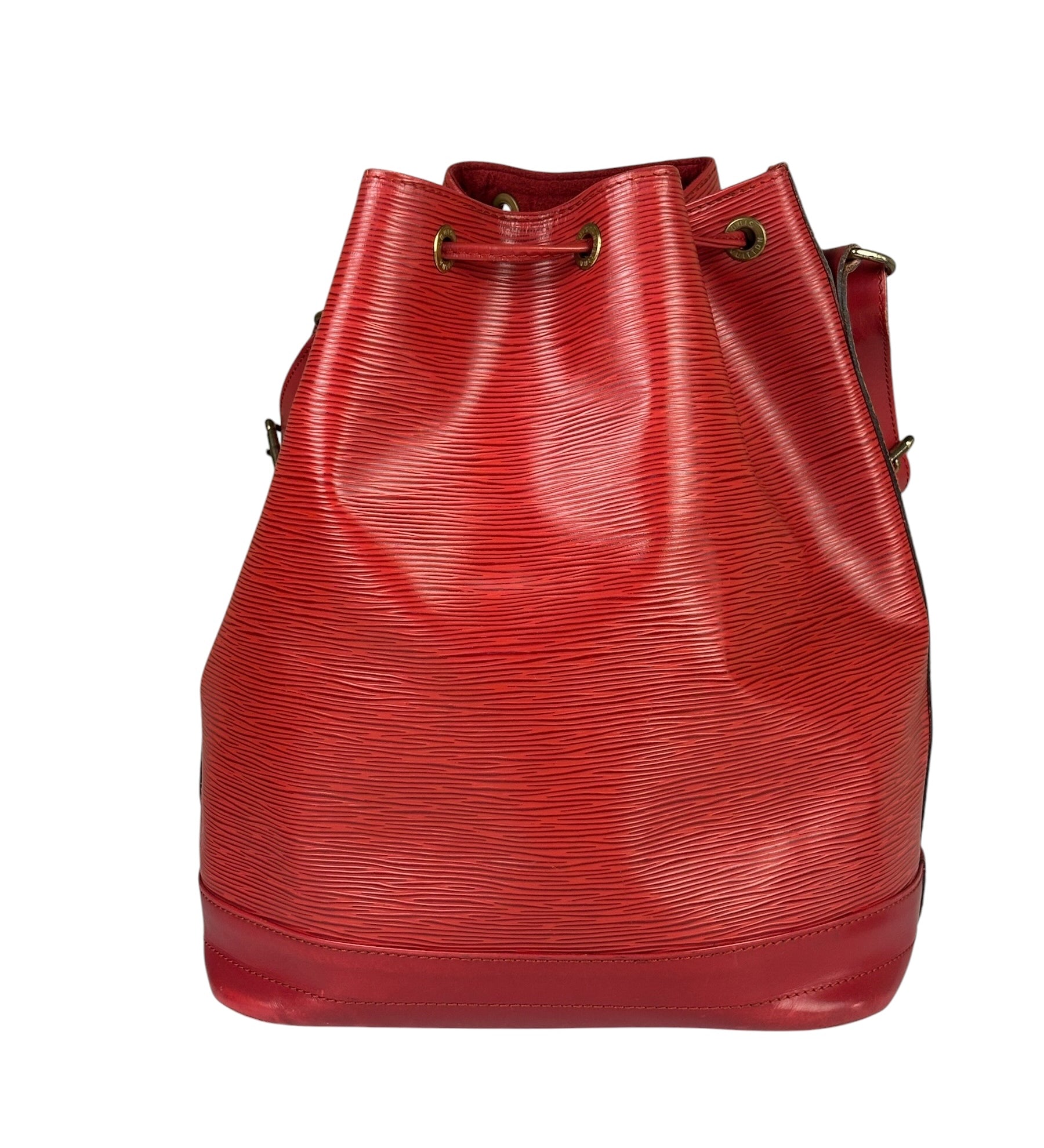 Louis Vuitton Red Epi Leather Noe Bucket Bag MM