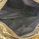 Loewe Metallic Gold Leather Nappa Aire Handbag