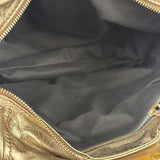 Loewe Metallic Gold Leather Nappa Aire Handbag