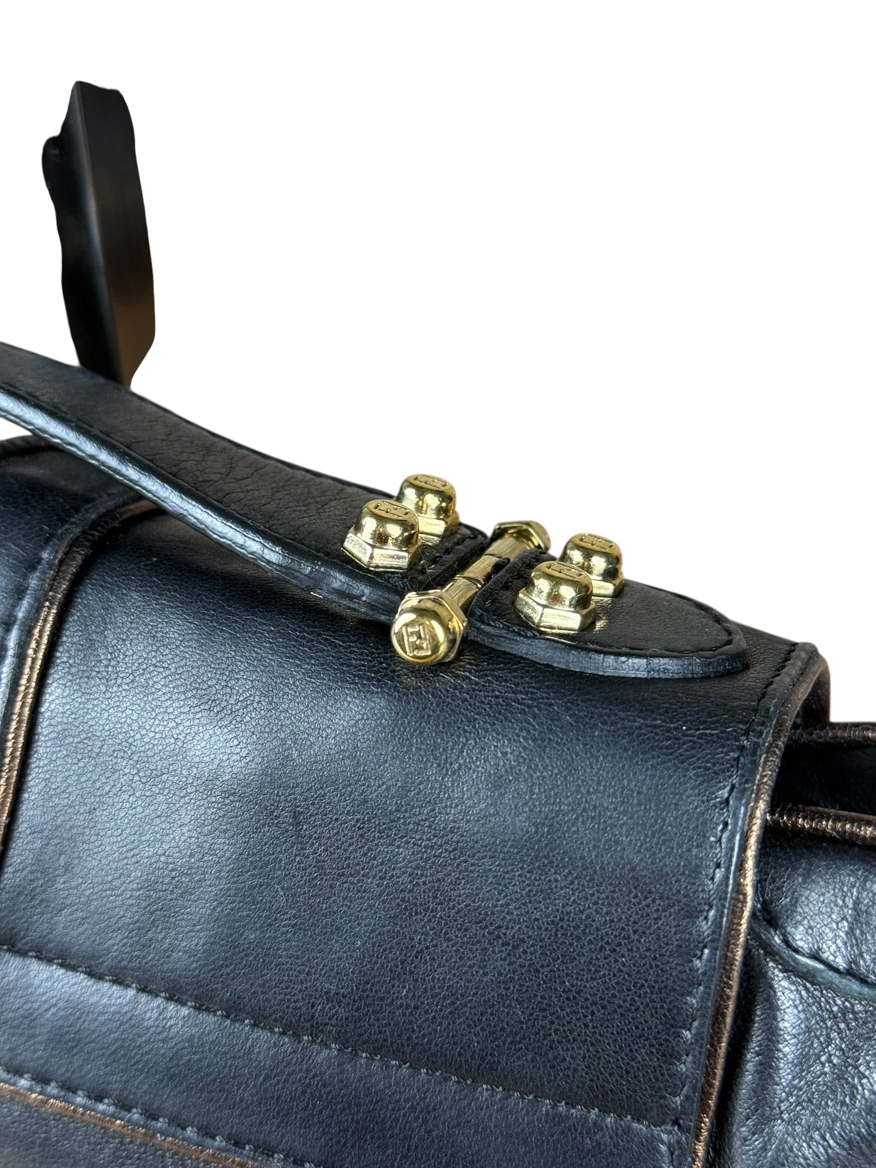 Fendi Zucca Vanity Mirror Shoulder Bag