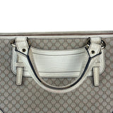 Celine Beige Leather Trim Macadam Boogie Tote