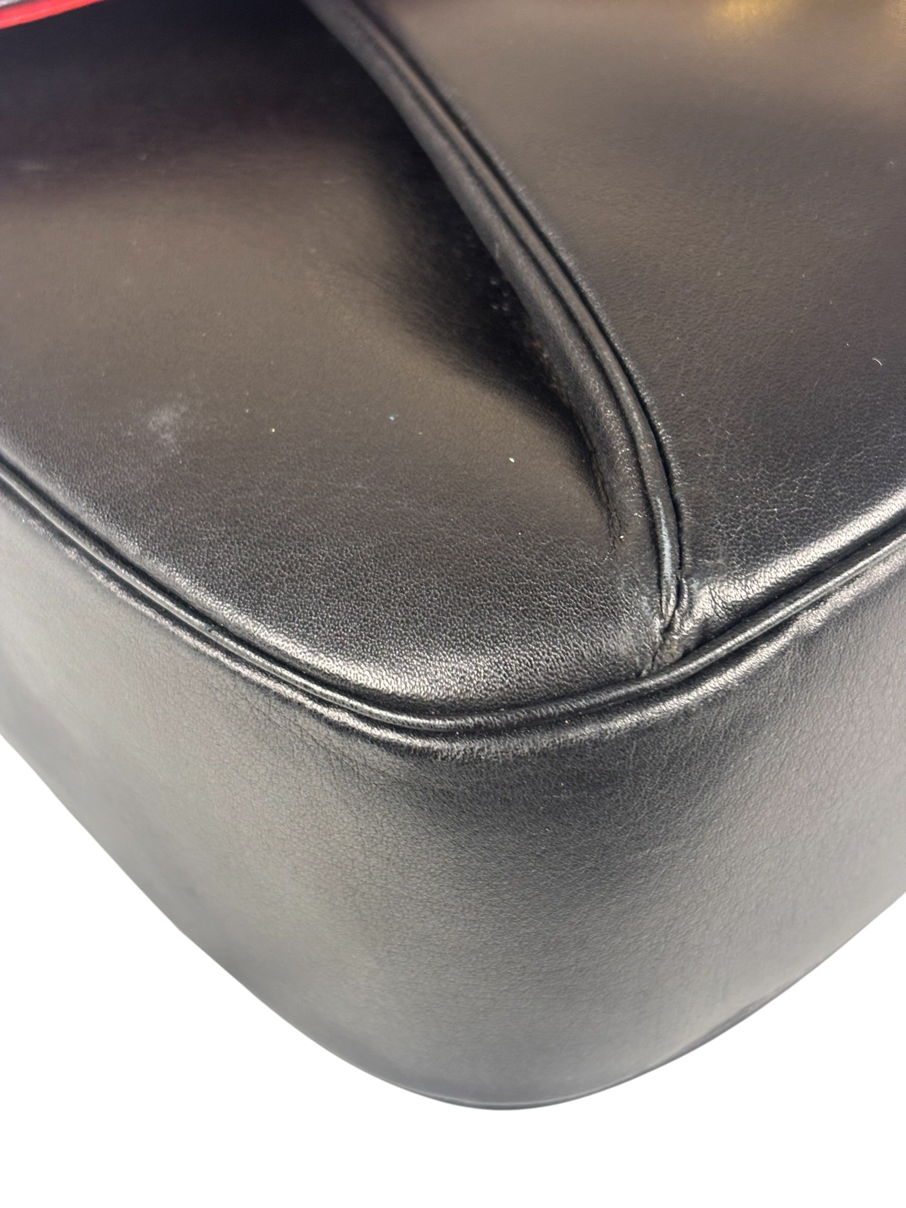 Cartier Must De Vintage Black Panthere Shoulder Bag