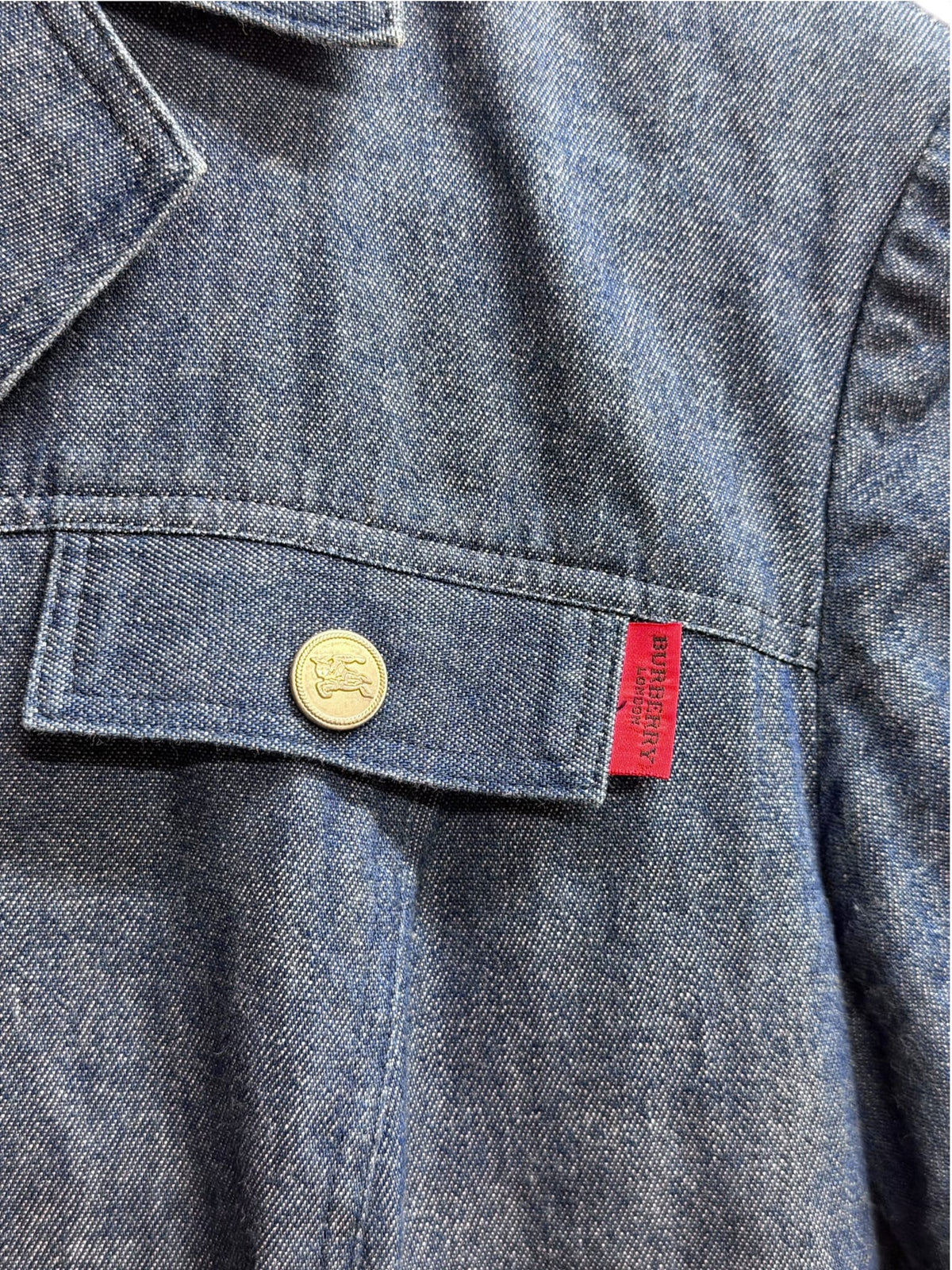 Burberry London Blue Denim Short-Sleeve Shirt Dress