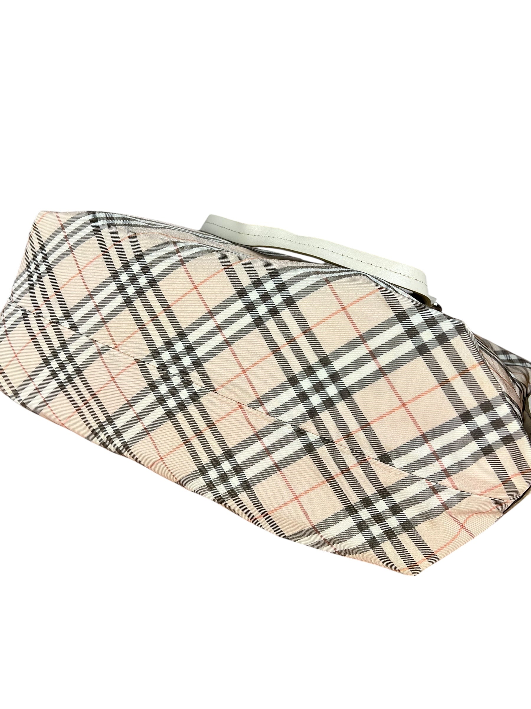 Burberry Nova Check Buckle Tote Bag